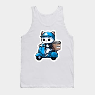 kitty on a scooter Tank Top